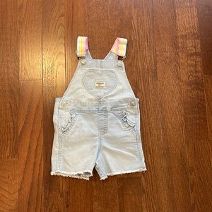 Oshkosh toddle short overalls 3t